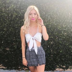 XS Tweed Mini Skirt